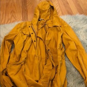 Mustard yellow trench coat